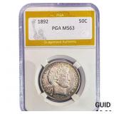 1892 Barber Half Dollar PGA MS63
