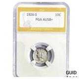 1926-S Mercury Silver Dime PGA AU58+