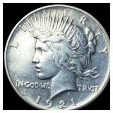 1921 Silver Peace Dollar UNCIRCULATED
