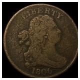 1806 Copper Half Cent NEARLY UNCIRCULATED