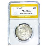1954-S Washington Carver Half Dollar PGA MS66