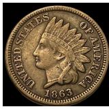 1863 Indian Head Cent CLOSELY UNCIRCULATED