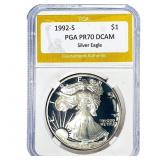 1992-S Silver Eagle PGA PR70 DCAM