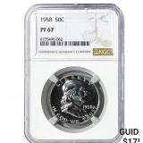 1958 Franklin Half Dollar NGC PF67