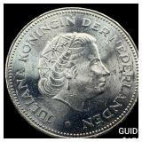 1970 Netherlands Silver 10 Gulden