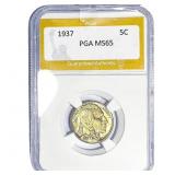 1937 Buffalo Nickel PGA MS65
