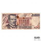 1992 Bank of Mexico 100 New Pesos