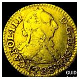 1788 Colonial Spain Gold 1/2 Escudo
