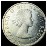 1958 Canada British Columbia Silver Dollar