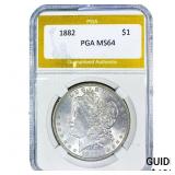 1882 Morgan Dollar PGA MS64