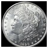 1890-S Silver Morgan Dollar GEM BU