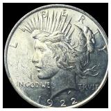 1922 Silver Peace Dollar CHOICE BU