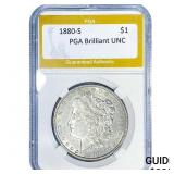 1880-S Morgan Silver Dollar PGA Brilliant UNC
