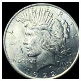 1922 Silver Peace Dollar GEM BU