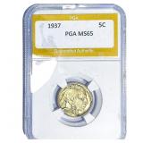 1937 Buffalo Nickel PGA MS65