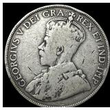 1916 Canada Silver 50 Cents LIGHTLY CIRCULATED
