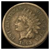 1863 Indian Head Cent NEARLY UNCIRCULATED