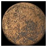 The coin is too worn to accurately identify. NICEL