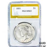 1921 Morgan Silver Dollar PGA MS63