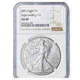2021 Silver Eagle NGC MS69