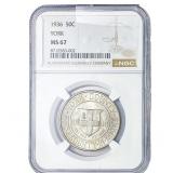 1936 York Half Dollar NGC MS67