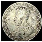 1936 Canada Silver 25 Cents LIGHTLY CIRCULATED
