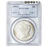 1879-S Morgan Silver Dollar PCGS MS65