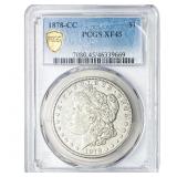 1878-CC Morgan Silver Dollar PCGS XF45