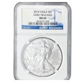 2014 Silver Eagle NGC MS69
