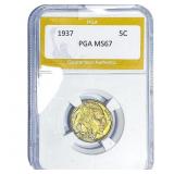 1937 Buffalo Nickel PGA MS67