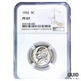 1952 Jefferson Nickel NGC PF67