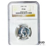 1950 Washington Silver Quarter NGC PF66