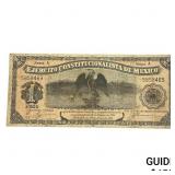 1914 Constitutionalist Army of Mexico 1 Peso