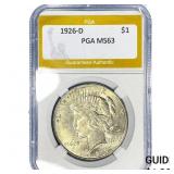 1926-D Silver Peace Dollar PGA MS63