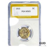 1915 Buffalo Nickel PGA MS65