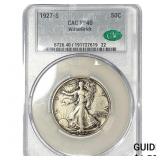 1927-S Walking Liberty Half Dollar CAC XF40