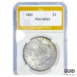 1882 Morgan Silver Dollar PGA MS63