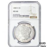 1880-S Morgan Silver Dollar NGC MS66