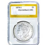 1878-S Morgan Silver Dollar PGA BU