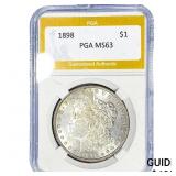 1898 Morgan Silver Dollar PGA MS63