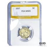 1937 Buffalo Nickel PGA MS65