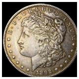 1892 Silver Morgan Dollar NEARLY UNCIRCULATED