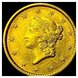 1853 Gold $1 Type 1 NEARLY UNCIRCULATED