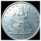 1858-O Silver Seated Liberty Half Dollar  CLOSELY