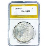 1889-O Morgan Silver Dollar PGA MS63