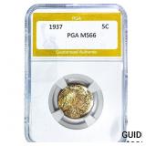 1937 Buffalo Nickel PGA MS66