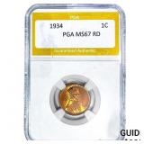 1934 Wheat Cent PGA MS67 RD