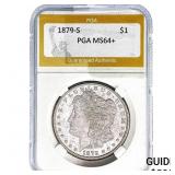 1879-S Morgan Silver Dollar PGA MS64+