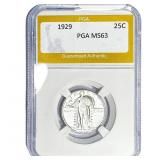 1929 Standing Liberty Quarter PGA MS63
