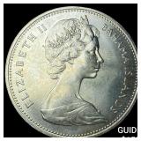 1966 Bahamas Silver 2 Dollars